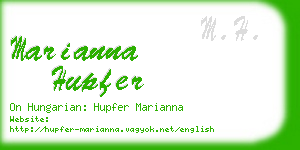 marianna hupfer business card